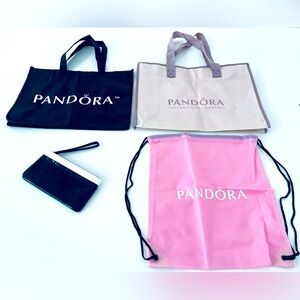 Pandora shopping bag, beach bag, shoe bag and make up bag.